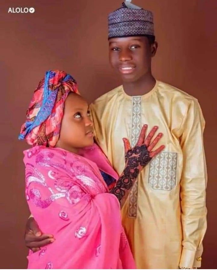 Viral photos of underage couple who tied the knot in Sokoto stirs controversy - couple 2