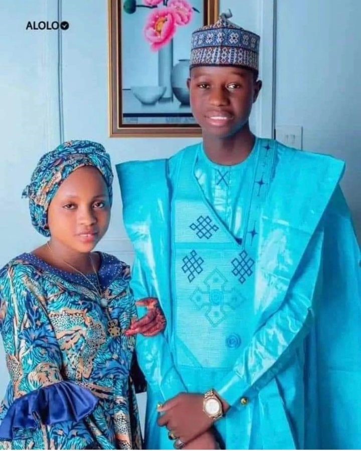 Viral photos of underage couple who tied the knot in Sokoto stirs controversy - couple4