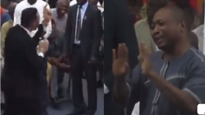 No talk am for here – Church member begs pastor not to expose him for carrying prostitute (Video)