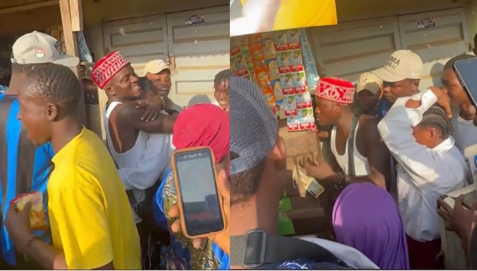 Portable shares food items to residents, gifts student N100k (Photos/Video)
