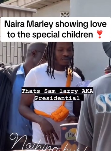 Naira Marley donate kids