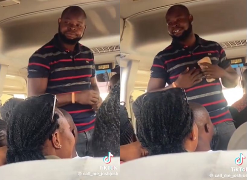 Bus conductor entertains passengers with free comedy show
