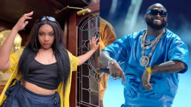 Fave cries out after Davido performed their song without her