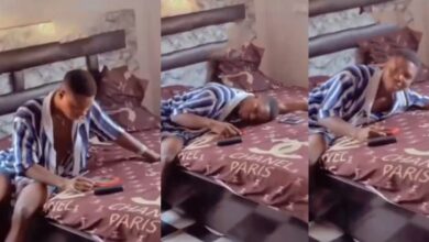 Young man weeps uncontrollably after his girlfriend cheated and dumped him