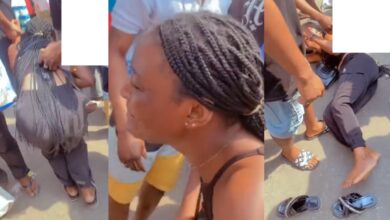 Lady 'collapses' after iPhone X she bought at GSM village 'turned to soap' (Video)