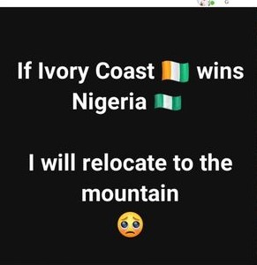 Man relocates to mountain because Nigeria failed to win 2023 AFCON