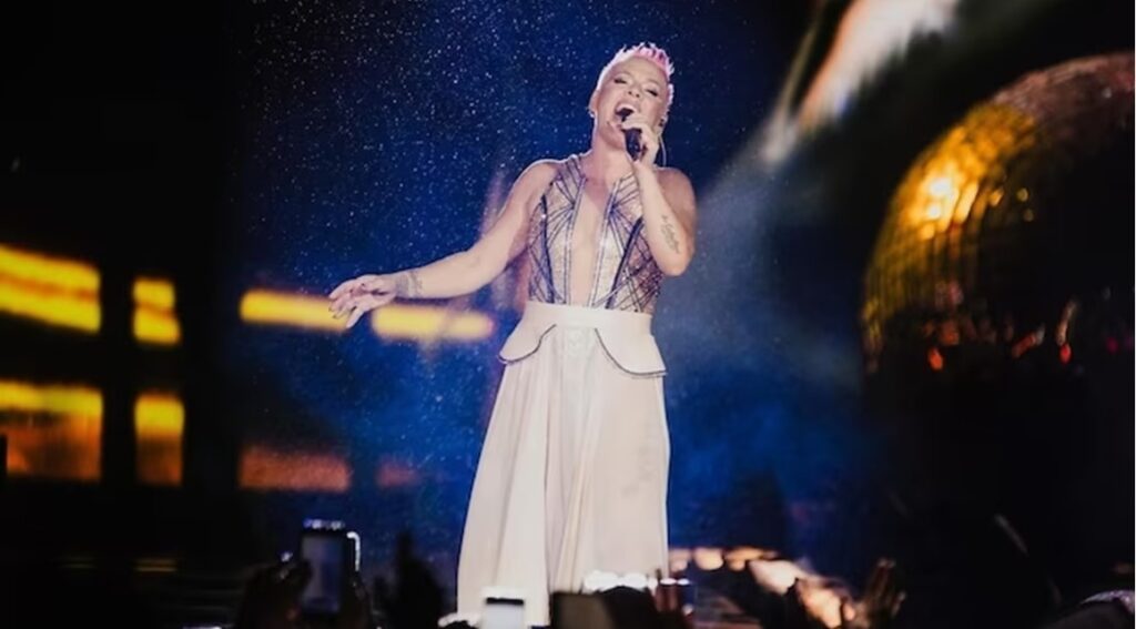 Pink stops concert as pregnant woman goes into labour during her performance