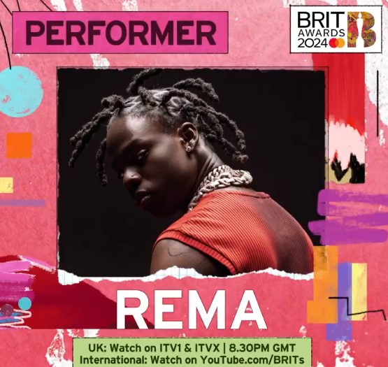 Rema 2024 Brit awards