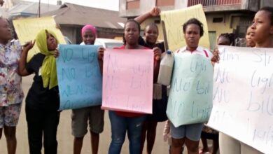 Heat won't let our husbands touch us at night - Married women protest over blackout in Rivers