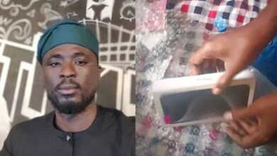 Nigerian man in awe as lover gifts him iPhone 15 Pro Max after his Android phone spoilt