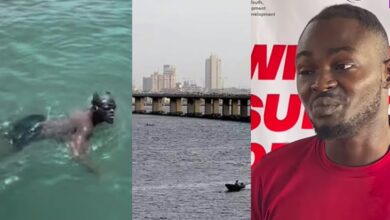 Coach swims entire length of Third Mainland Bridge