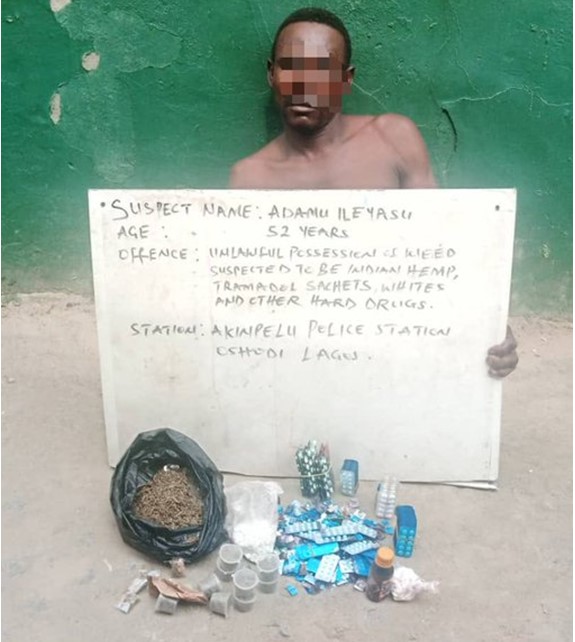 Physically challenged 'drug dealer' arrested in Lagos