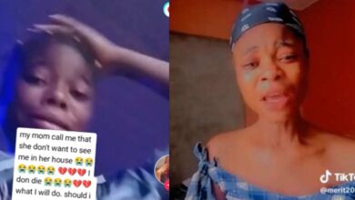 lady weeps after being kicked out by her mum for getting pregnant