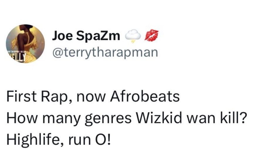 Wizkid is trying to kill Afrobeats after killing rap - Terry Tha Rapman