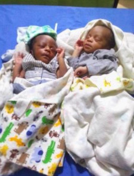 Blind woman gives birth to twins
