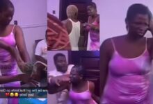 Drama as Nigerian man slaps girlfriend over cake-cutting at party
