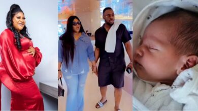 I know you all are shocked - Actress, Nkechi Blessing announces birth of her son with boyfriend