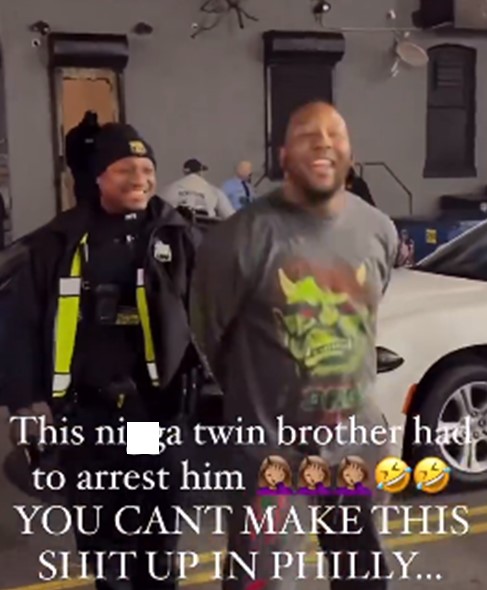 moment police officer arrested his twin brother in US 