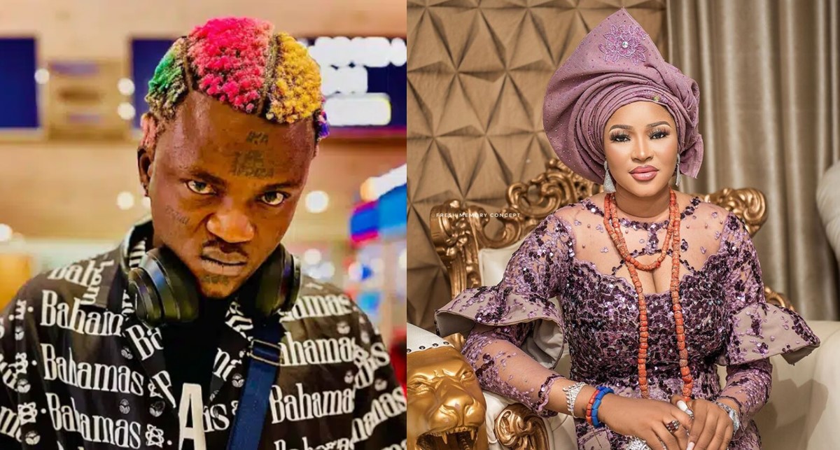 “You disappoint me” – Portable rebukes ‘wife’ Queen Dami for refusing to have his baby