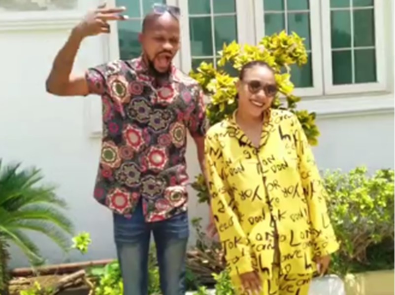 Tonto Dikeh rewards Uche Maduagwu with land, N2.5m for being a good friend