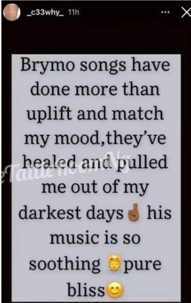 Brymo’s songs have healed me - Wunmi