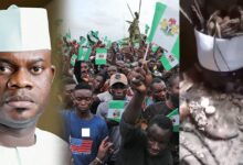 Yahaya Bello's supporters perform rituals to prevent EFCC from arresting him