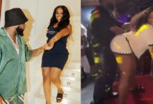 Nigerians react to clip of Chioma twerking on Davido at her birthday in Jamaica