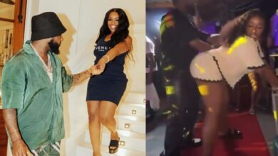 Nigerians react to clip of Chioma twerking on Davido at her birthday in Jamaica