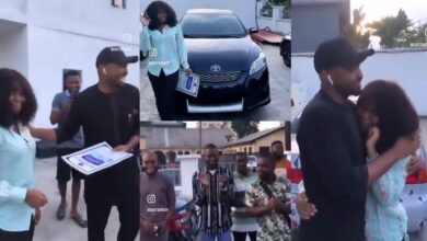 Lady moved to emotions as her boss gifts her a car in Port Harcourt