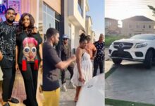 MC Mbakara surprises his wife with Mercedes Benz as push gift