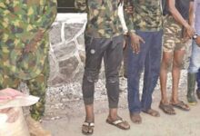 Four soldiers, NSCDC officer arrested for robbery in Rivers